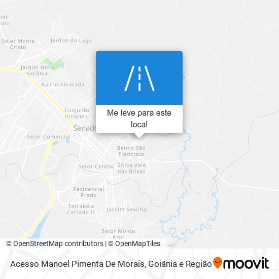 Acesso Manoel Pimenta De Morais mapa