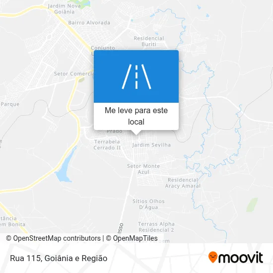 Rua 115 mapa