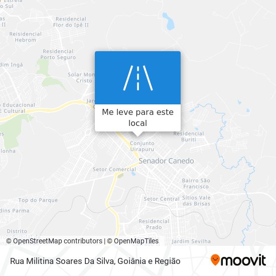 Rua Militina Soares Da Silva mapa