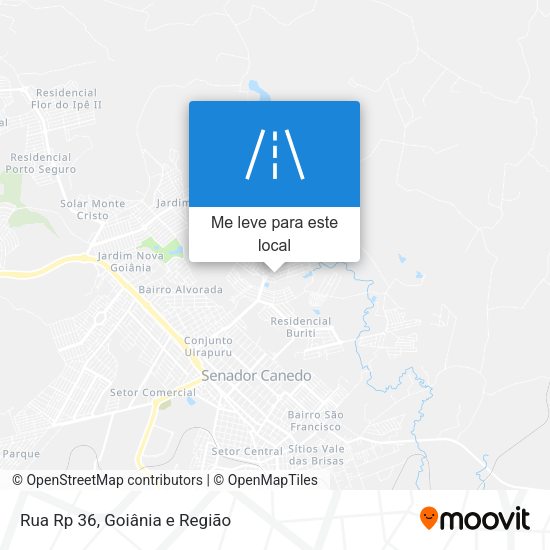 Rua Rp 36 mapa