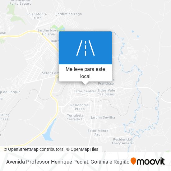 Avenida Professor Henrique Peclat mapa