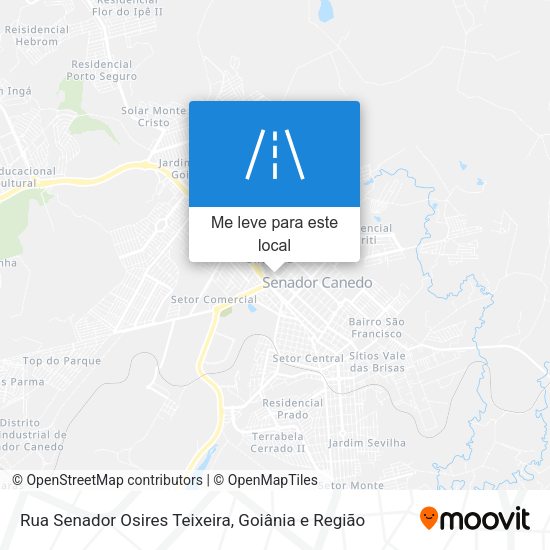 Rua Senador Osires Teixeira mapa