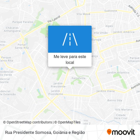 Rua Presidente Somosa mapa