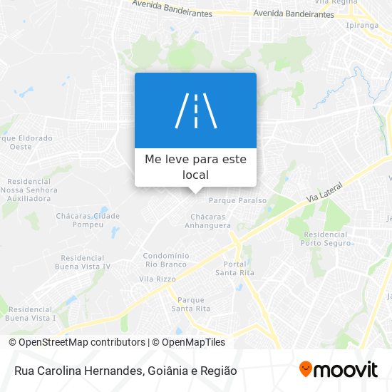 Rua Carolina Hernandes mapa