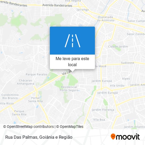 Rua Das Palmas mapa