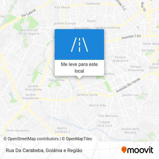 Rua Da Carabeba mapa
