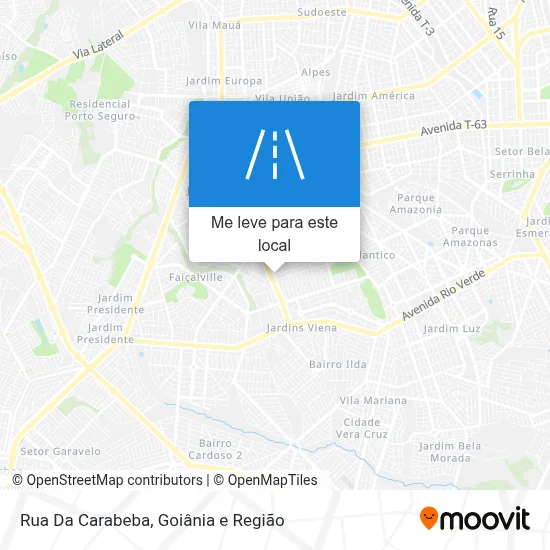 Rua Da Carabeba mapa