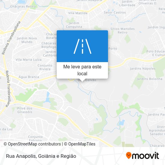 Rua Anapolis mapa