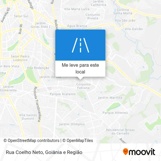 Rua Coelho Neto mapa