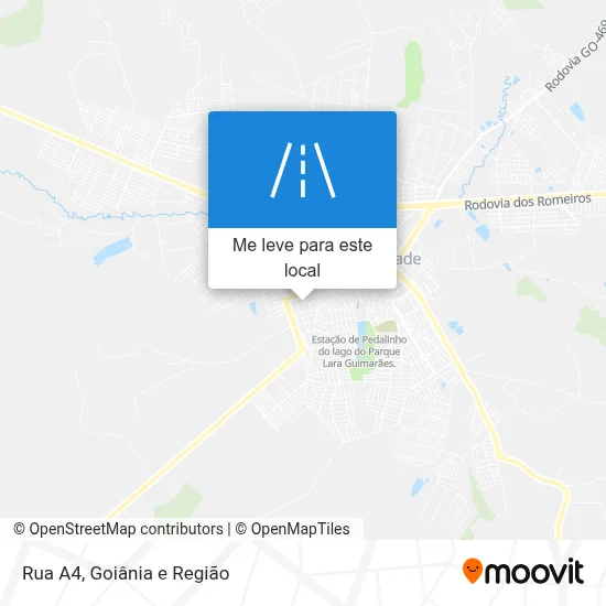Rua A4 mapa