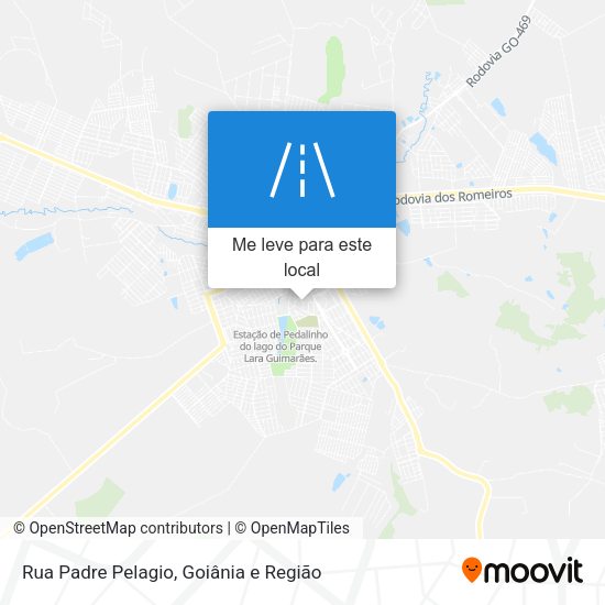Rua Padre Pelagio mapa