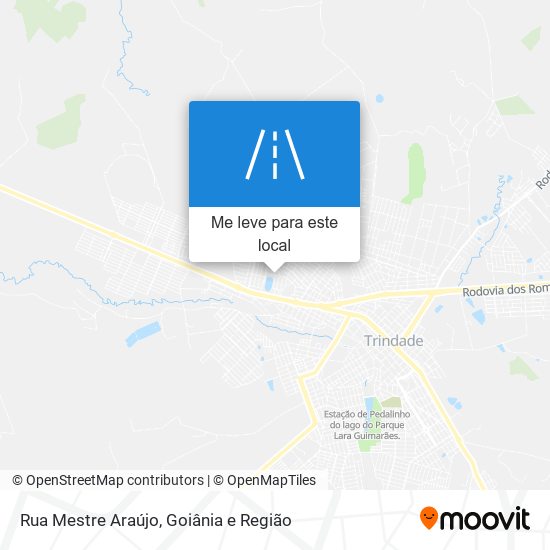 Rua Mestre Araújo mapa