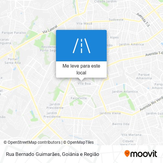 Rua Bernado Guimarães mapa