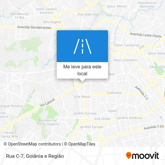 Rua C-7 mapa