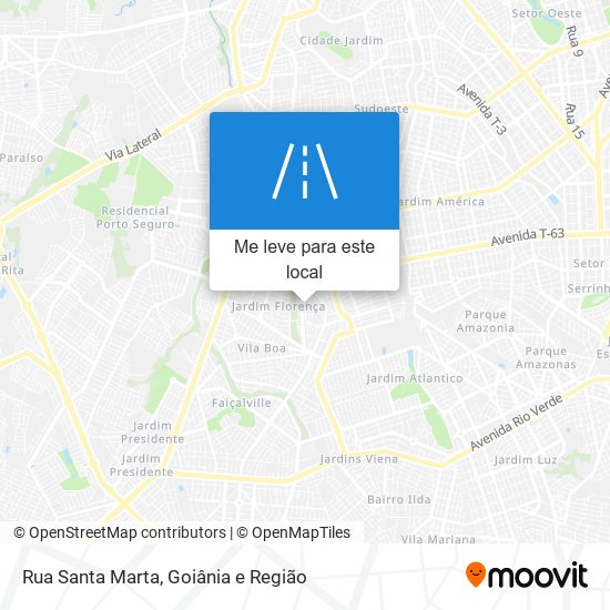 Rua Santa Marta mapa