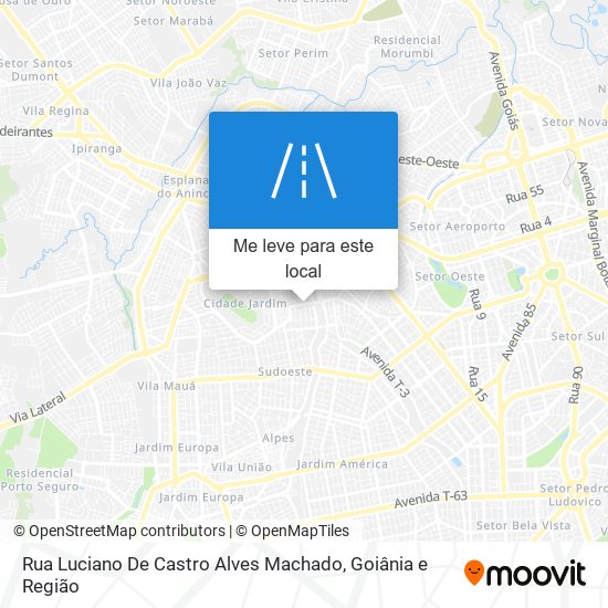 Rua Luciano De Castro Alves Machado mapa