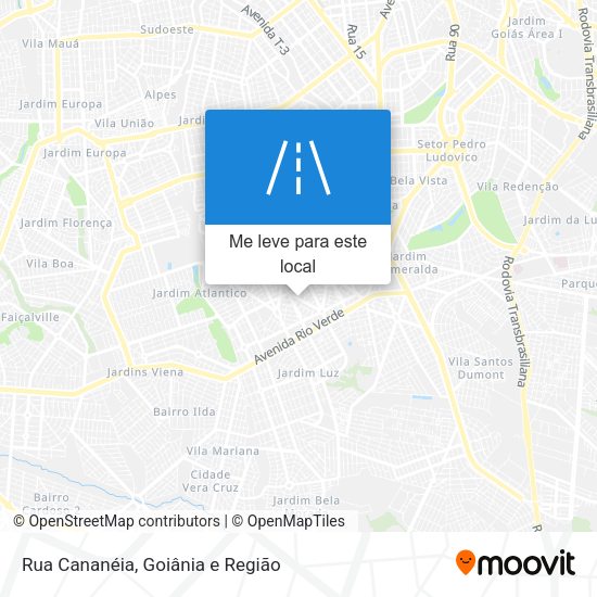Rua Cananéia mapa