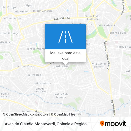 Avenida Cláudio Monteverdi mapa