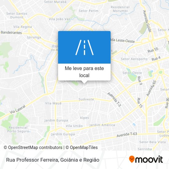 Rua Professor Ferreira mapa