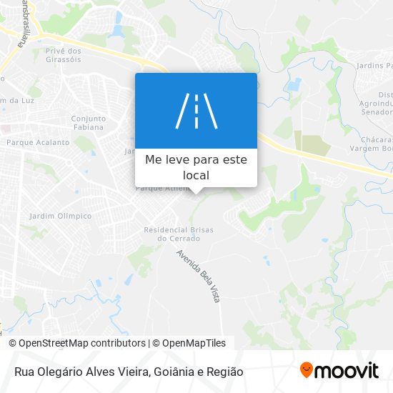 Rua Olegário Alves Vieira mapa