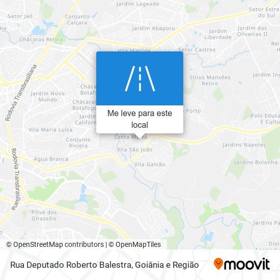 Rua Deputado Roberto Balestra mapa