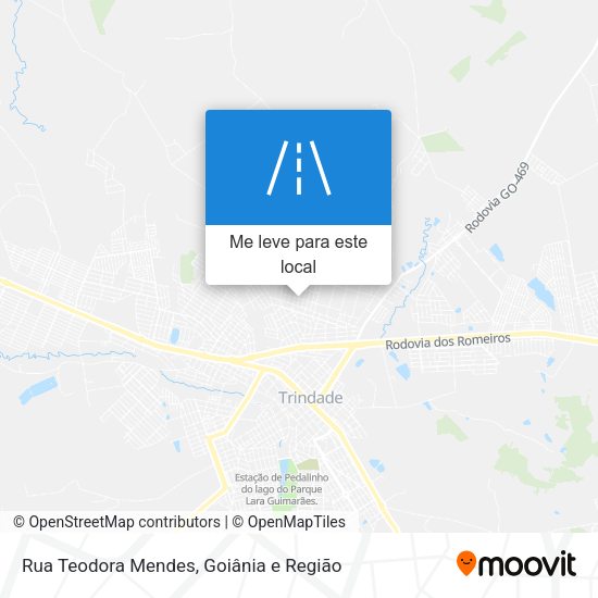 Rua Teodora Mendes mapa