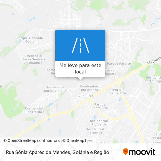 Rua Sônia Aparecida Mendes mapa