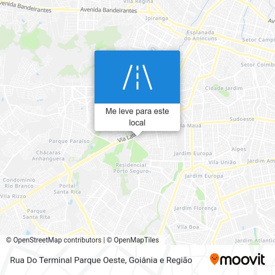 Rua Do Terminal Parque Oeste mapa