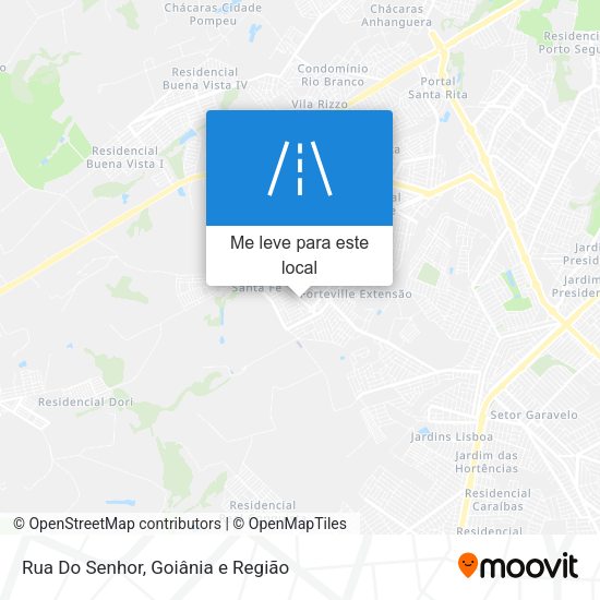 Rua Do Senhor mapa