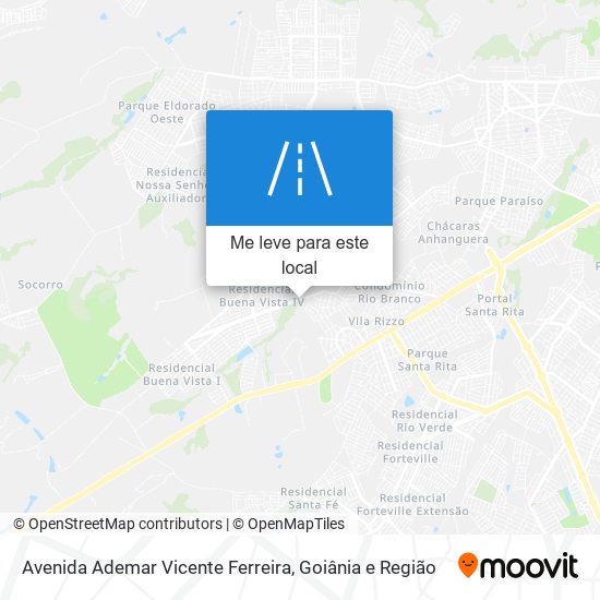 Avenida Ademar Vicente Ferreira mapa