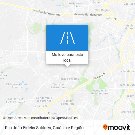 Rua João Fidélis Satildes mapa