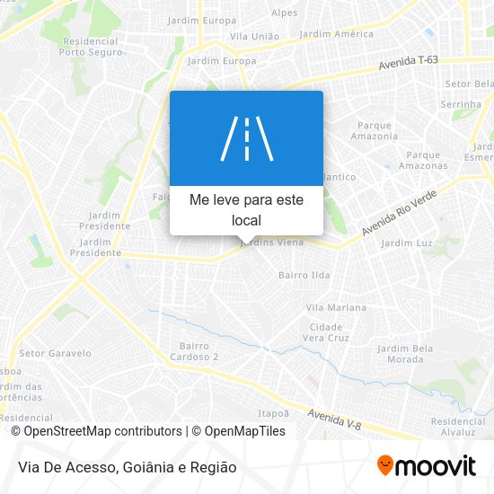 Via De Acesso mapa