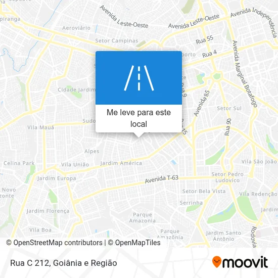 Rua C 212 mapa