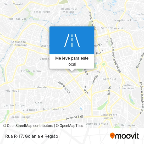 Rua R-17 mapa