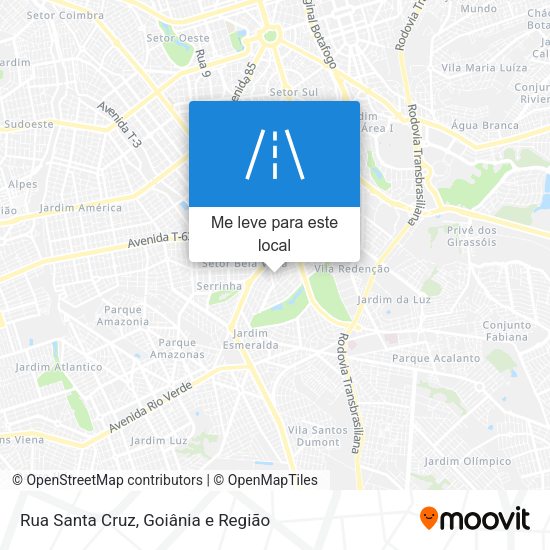 Rua Santa Cruz mapa
