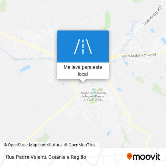 Rua Padre Valenti mapa