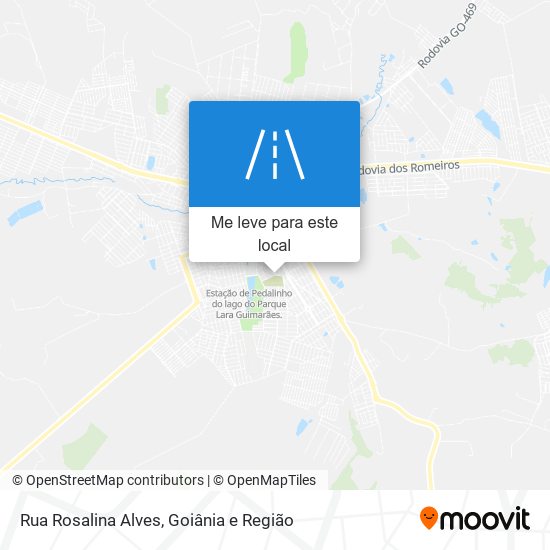 Rua Rosalina Alves mapa