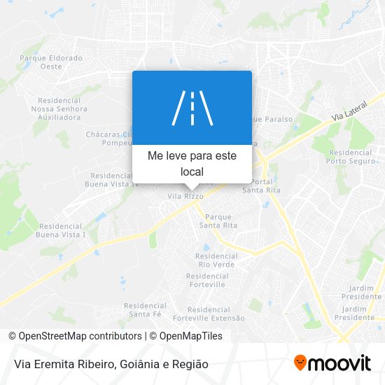 Via Eremita Ribeiro mapa