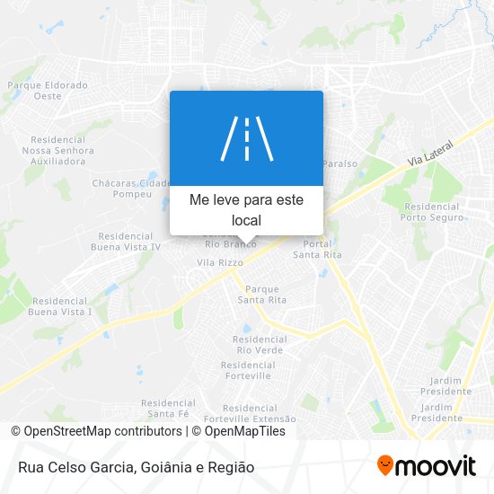 Rua Celso Garcia mapa