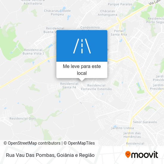 Rua Vau Das Pombas mapa