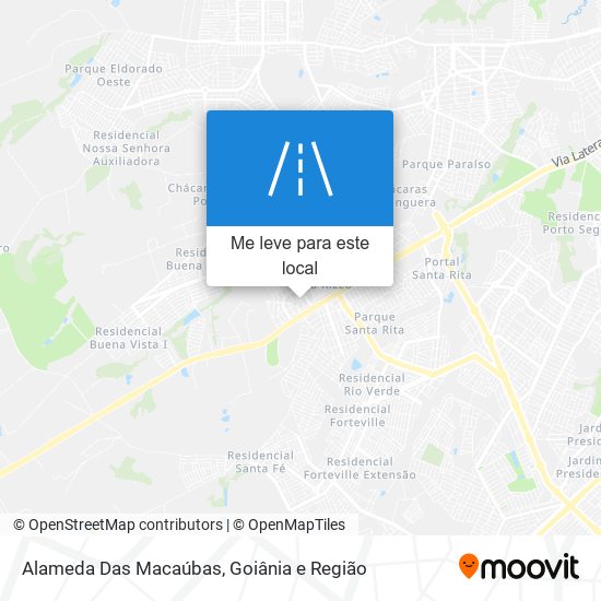 Alameda Das Macaúbas mapa