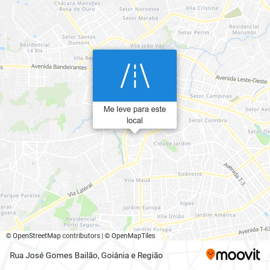 Rua José Gomes Bailão mapa