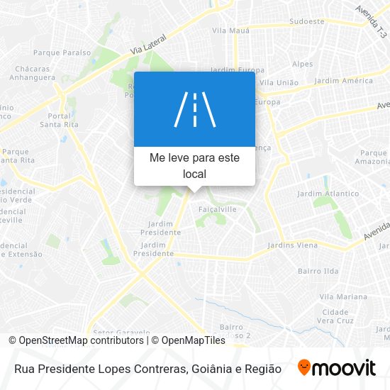 Rua Presidente Lopes Contreras mapa