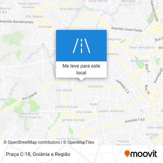 Praça C-18 mapa