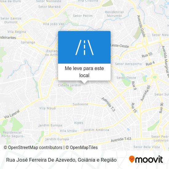 Rua José Ferreira De Azevedo mapa