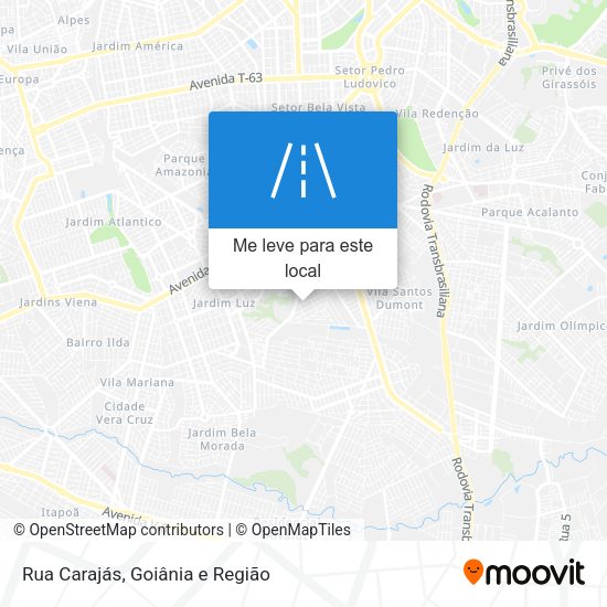 Rua Carajás mapa