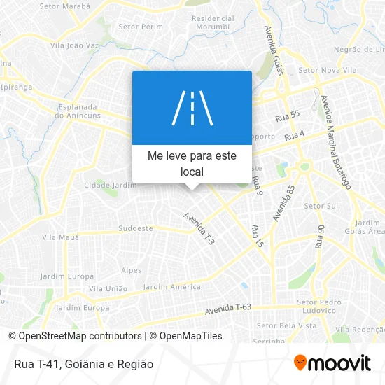 Rua T-41 mapa