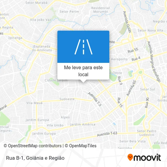 Rua B-1 mapa