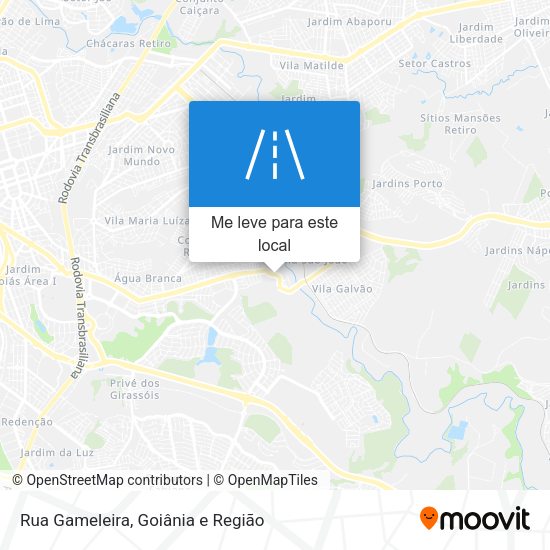 Rua Gameleira mapa