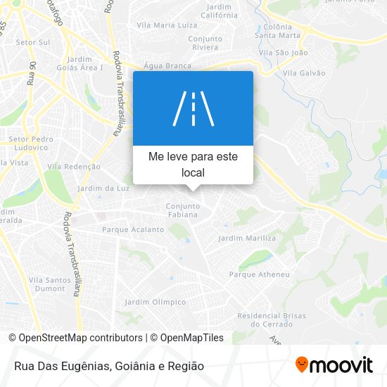 Rua Das Eugênias mapa